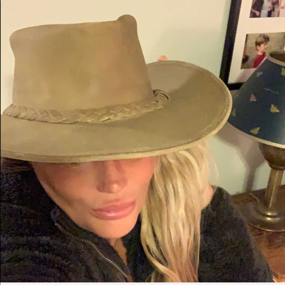 Minnetonka The Outback Hat genuine leather S